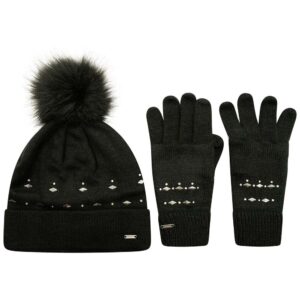 Dare2b Bejewel Ii Set Beanie Negro Mujer