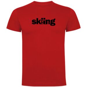 Kruskis Word Skiing Short Sleeve T-shirt Rojo S Hombre