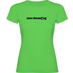 Kruskis Word Snowboarding Short Sleeve T-shirt Verde 2XL Mujer