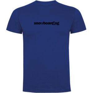 Kruskis Word Snowboarding Short Sleeve T-shirt Azul L Hombre