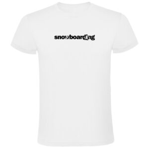 Kruskis Word Snowboarding Short Sleeve T-shirt Blanco L Hombre
