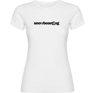 Kruskis Word Snowboarding Short Sleeve T-shirt Blanco L Mujer