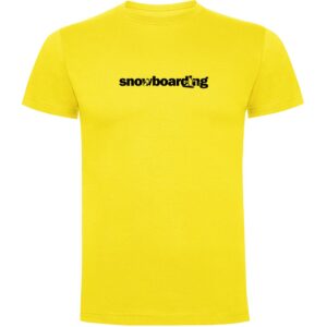 Kruskis Word Snowboarding Short Sleeve T-shirt Amarillo XL Hombre