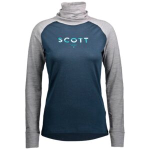 Scott Defined Merino Long Sleeve T-shirt Azul,Gris XS Mujer
