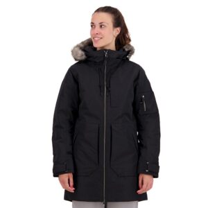 Burton Saxton Parka Negro L Mujer