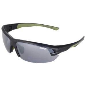 Sinner Speed Single Mirror Sunglasses Negro PC Smoke Flash Mirror/CAT3