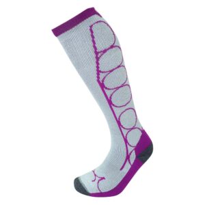 Lorpen Ski Mid Socks Gris,Lila EU 34-37 Mujer