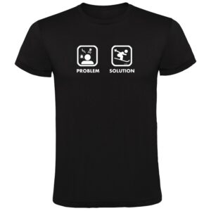 Kruskis Problem Solution Ski Short Sleeve T-shirt Negro S Hombre
