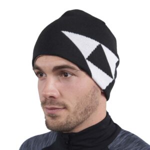 Fischer Logo Reversible Beanie Negro  Hombre