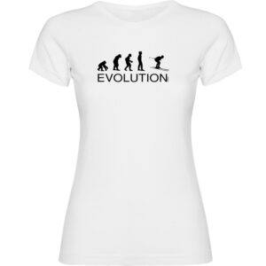 Kruskis Evolution Ski Short Sleeve T-shirt Blanco 2XL Mujer