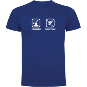 Kruskis Problem Solution Ski Short Sleeve T-shirt Azul 3XL Hombre