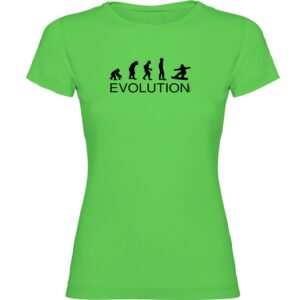Kruskis Evolution Snowboard Short Sleeve T-shirt Verde L Mujer