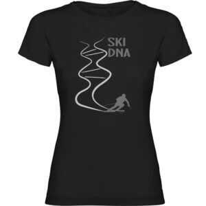 Kruskis Ski Dna Short Sleeve T-shirt Negro 2XL Mujer