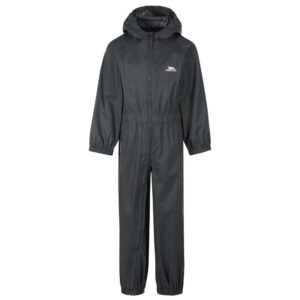 Trespass Button Race Suit Negro 5-6 Years Niño
