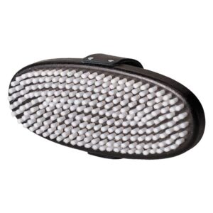 Snoli Waxing Nylon Oval Brush Plateado