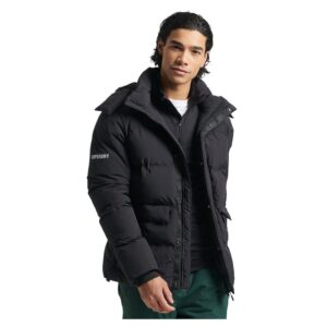 Superdry Short Boxy Puffer Down Jacket Negro S Hombre