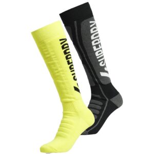 Superdry Snow 2pk Socks Amarillo,Negro EU 37-41 Mujer