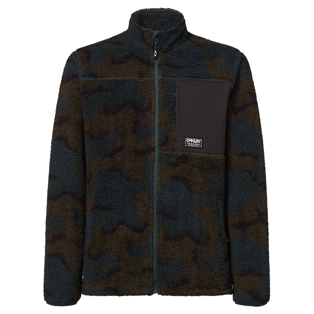 Oakley Apparel Mountain Fire Sherpa Full Zip Fleece Negro 2XL Hombre