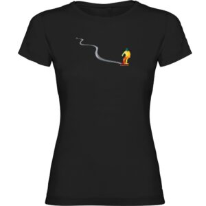 Kruskis Snowboard Track Short Sleeve T-shirt Negro S Mujer