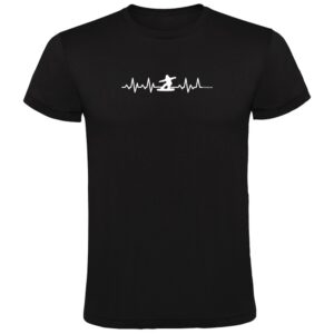 Kruskis Snowboarding Heartbeat Short Sleeve T-shirt Negro XL Hombre