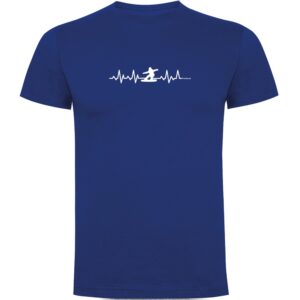 Kruskis Snowboarding Heartbeat Short Sleeve T-shirt Azul M Hombre