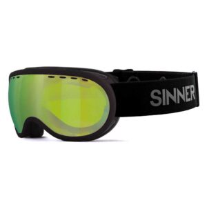 Sinner Vorlage S Ski Goggles Negro Double Full Orange Mirror Vent/ CAT3