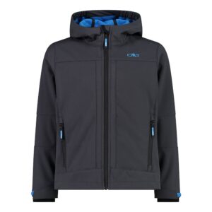 Cmp Fix Hood 3a00094 Softshell Jacket Gris 14 Years Niño