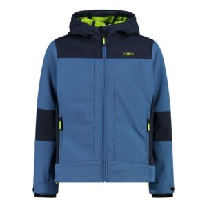 Cmp Fix Hood 3a00094 Softshell Jacket Azul 14 Years Niño