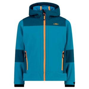 Cmp Fix Hood 3a00094 Softshell Jacket Azul 12 Years Niño