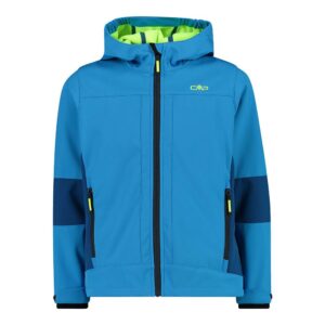 Cmp Fix Hood 3a00094 Softshell Jacket Azul 12 Years Niño