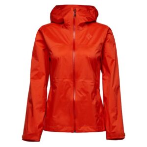 Black Diamond Treeline Rain Jacket Rojo L Mujer