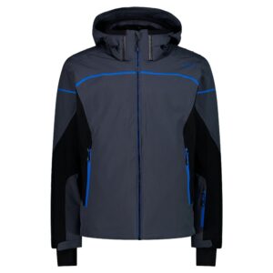 Cmp Zip Hood 31w0317 Softshell Jacket Gris 2XL Hombre