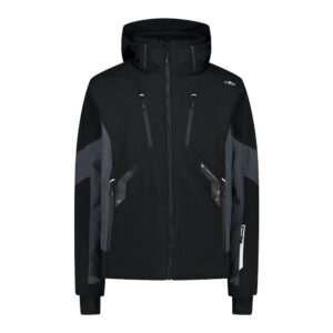 Cmp Zip Hood 32w0127 Softshell Jacket Negro 2XL Hombre