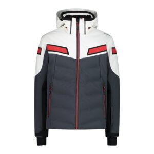 Cmp Zip Hood 32w0137 Softshell Jacket Blanco,Gris 2XL Hombre