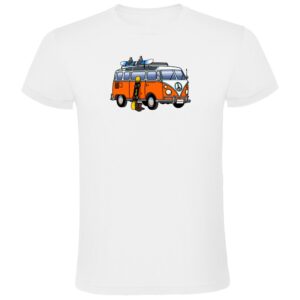 Kruskis Hippie Van Snowboard Short Sleeve T-shirt Blanco L Hombre
