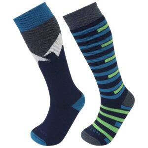 Lorpen T1 Merino Ski Socks 2 Pairs Multicolor EU 27-30 Niño