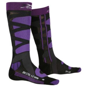 X-socks Ski Control 4.0 Socks Gris EU 41-42 Mujer