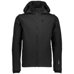 Cmp Snaps Hood With Detechable Sleeves 3a74427n Softshell Jacket Negro M Hombre