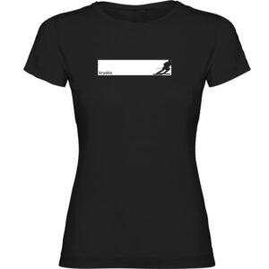 Kruskis Ski Frame Short Sleeve T-shirt Negro XL Mujer