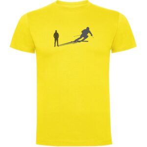 Kruskis Ski Shadow Short Sleeve T-shirt Amarillo S Hombre