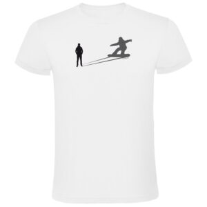 Kruskis Snowboarding Shadow Short Sleeve T-shirt Blanco L Hombre