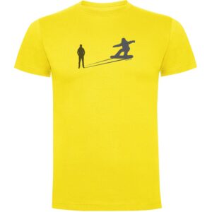 Kruskis Snowboarding Shadow Short Sleeve T-shirt Amarillo S Hombre