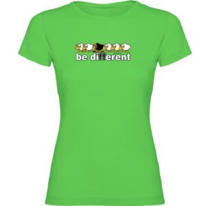 Kruskis Be Different Ski Short Sleeve T-shirt Verde M Mujer