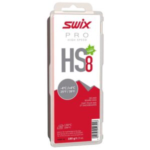 Swix Hs8 -4ºc/+4ºc 180 G Board Wax Rojo,Blanco