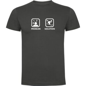 Kruskis Problem Solution Ski Short Sleeve T-shirt Gris 2XL Hombre