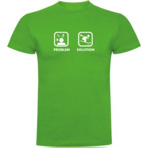 Kruskis Problem Solution Ski Short Sleeve T-shirt Verde S Hombre