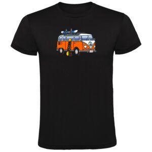 Kruskis Hippie Van Snowboard Short Sleeve T-shirt Negro 2XL Hombre