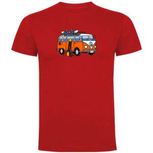 Kruskis Hippie Van Snowboard Short Sleeve T-shirt Rojo 2XL Hombre