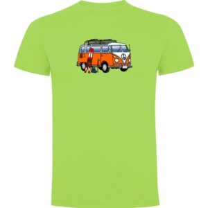 Kruskis Hippie Van Ski Short Sleeve T-shirt Verde 3XL Hombre