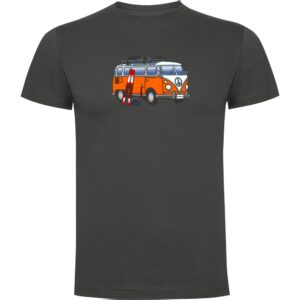 Kruskis Hippie Van Ski Short Sleeve T-shirt Gris 3XL Hombre
